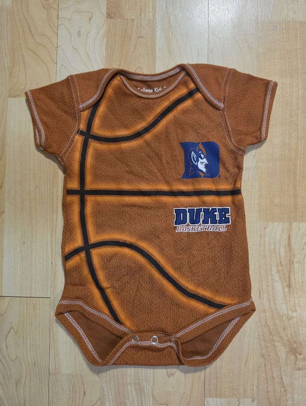 Duke Blue Devils Basketball Baby Bodysuit Size 6 Months New without Tags
